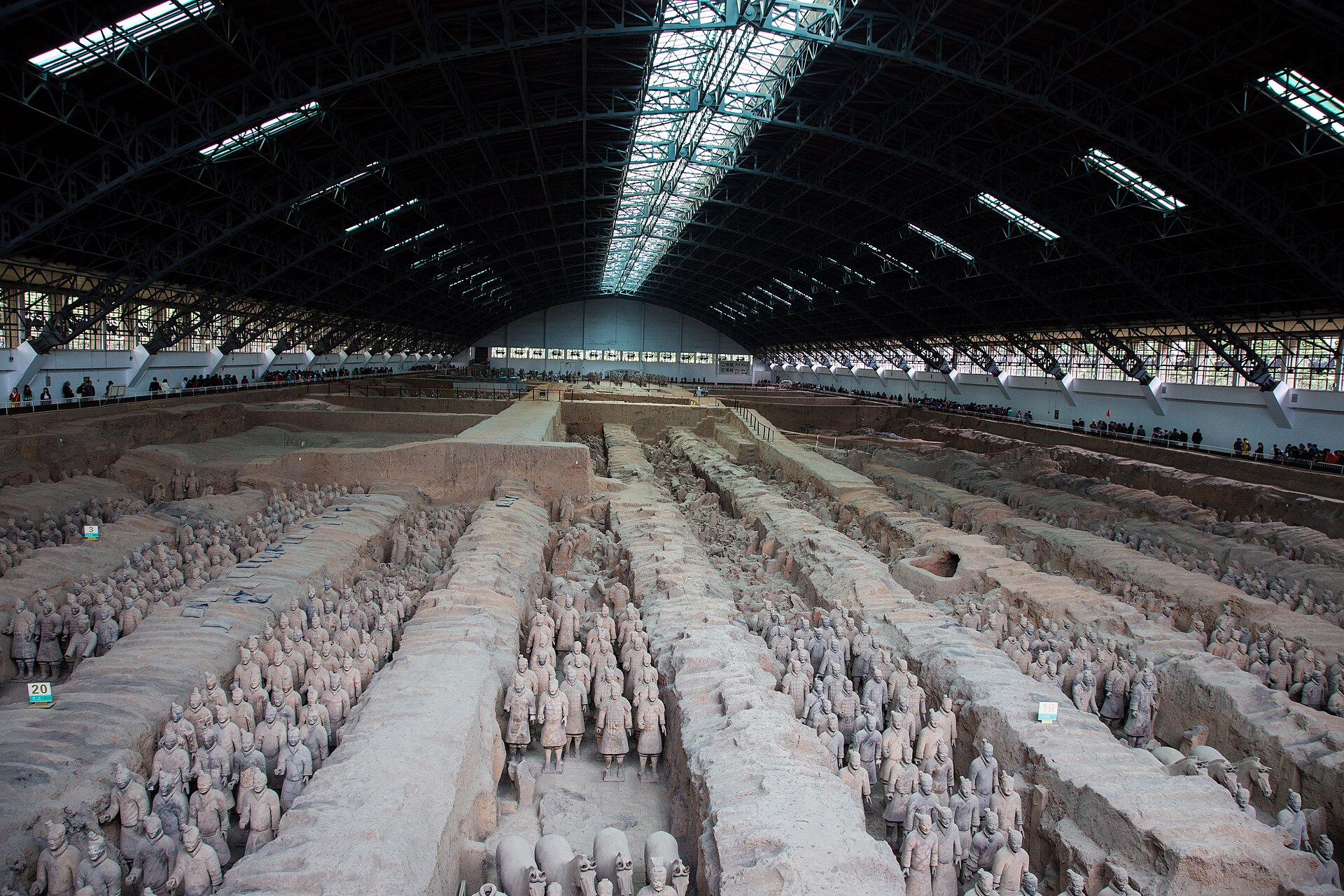 Terracotta Army in Pit One near Xi'an